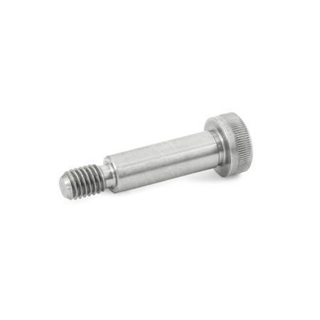 Otto Ganter Stainless Steel Shoulder Screw with Collar, ISO 7379